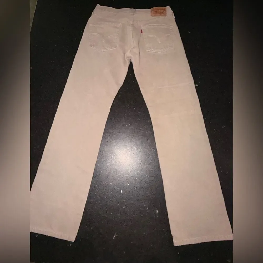 UEC LEVI’S KHAKI 501 ORIGINAL STRAIGHT LEG DENIM JEANS MADE IN MEXICO SZ 31x30